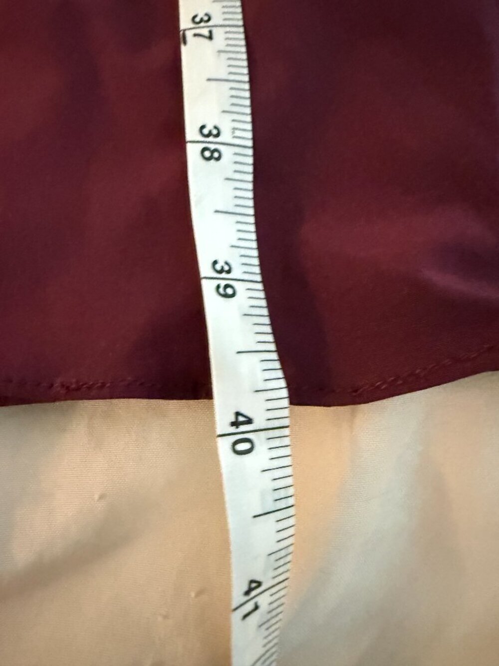 Halara Maroon Skirt Beautiful Flow, Great Draping, Classic Style, Women's Large - Picture 7 of 8